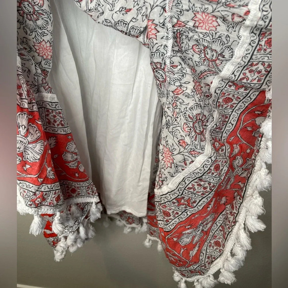 Sundance All At Sea Dress Boho Size XS Red/White/Black Beach Summer - Picture 2 of 12